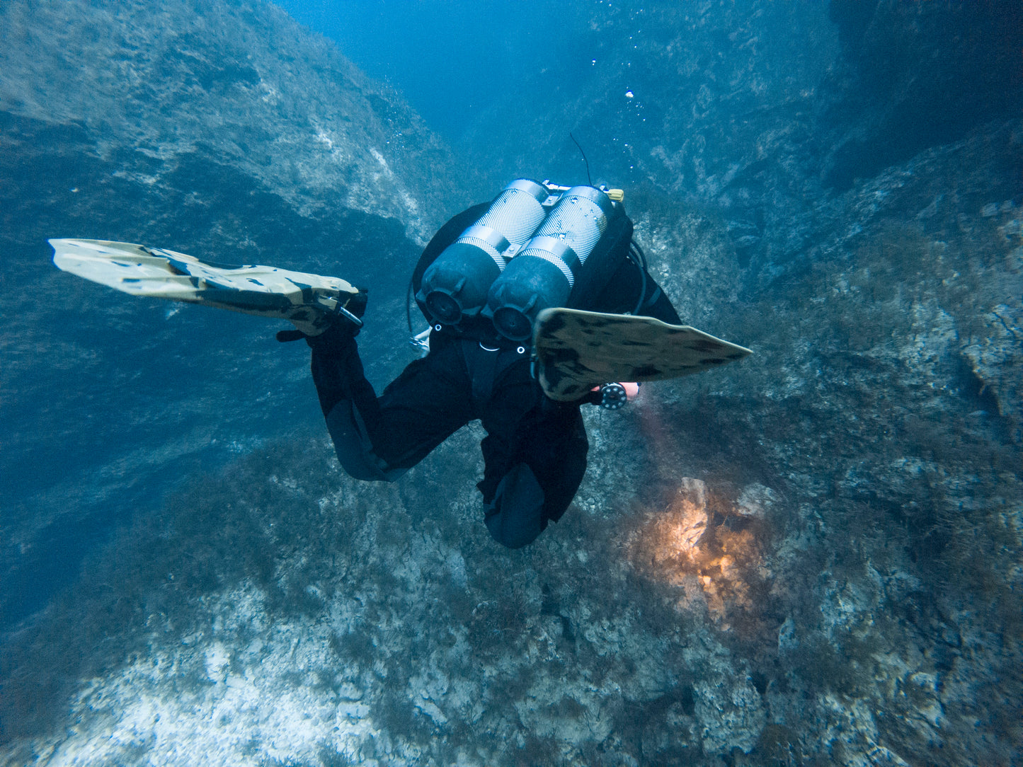 Technical OC dive (65 metres 120mins RT)